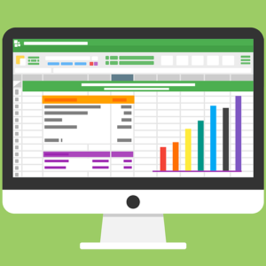 Analytics on a computer screen