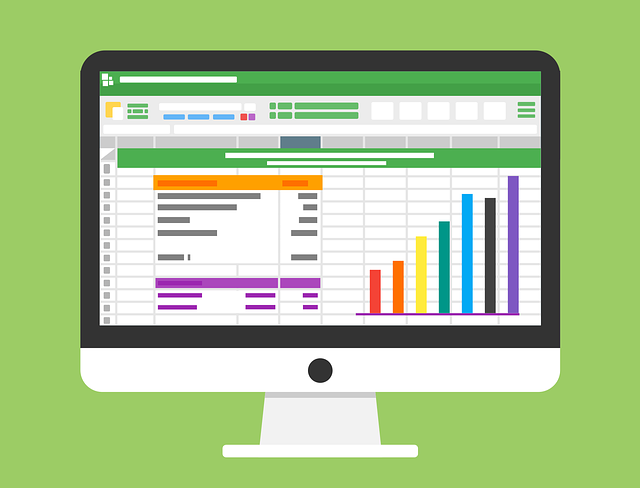 Analytics on a computer screen