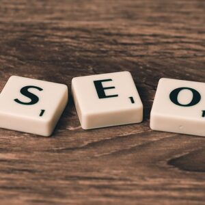 SEO on scrabble tiles
