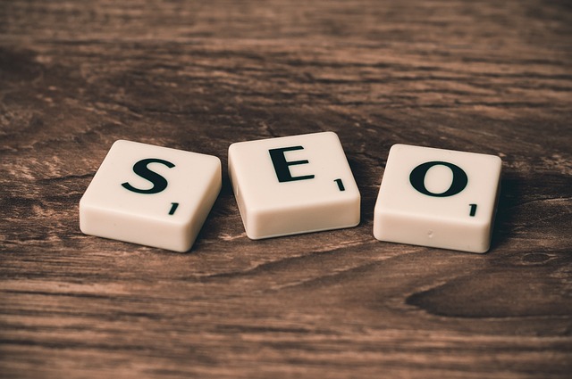 SEO on scrabble tiles