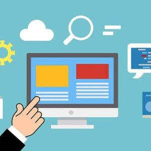 Online course website graphic