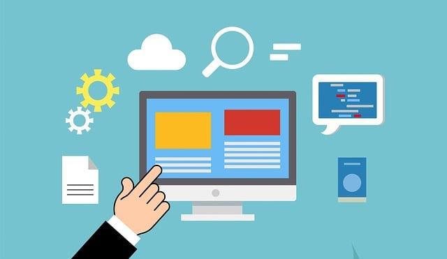 Online course website graphic